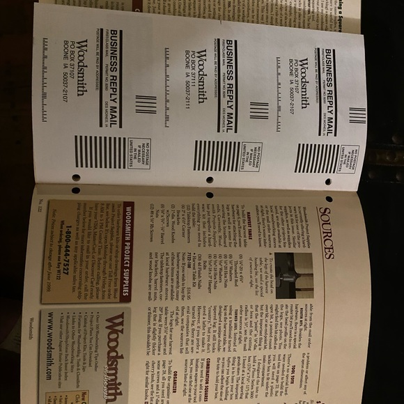 🎉5/$10🎉 Woodsmith magazine vol 21 number 122 April 1999 country harvest table - Picture 5 of 8